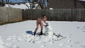 Naked snowman