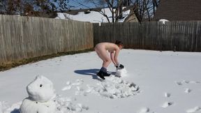 Naked snowman