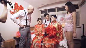 Filthy Asian bride gets ravaged by her groom in a raunchy honeymoon escapade.