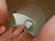 Watch My Pee Spray Up Close Sitting FTM Transgender