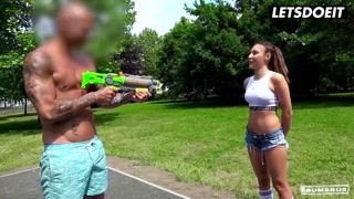 Big Tits Brunette Charly Doux Picked Up For Nasty Sex In Her First Tape Ever - LETSDOEIT