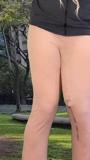 Huge Dick Shemale Hands Free Cum Outdoor