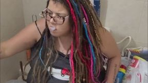 Chain Smoking On The Toilet - Cigarette, Ash & Release