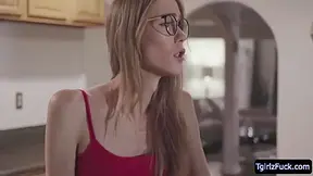 Slender Blonde Tbabe Crystal Thayer Rides Chris Cock In Bed