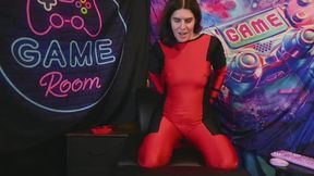 Zentai Deadpool Try On