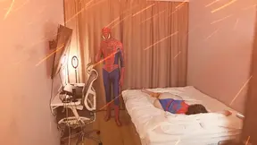Spider-Man rails the virgin Mary Jane in a cosplay parody
