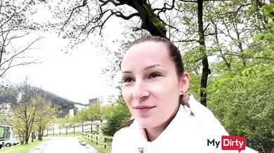 MyDirtyHobby - Amateur gives a public blowjob to a stranger