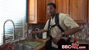 Super Horny PAWG Invites Two Plumbers for a DP Pipe Cleaning Adventure