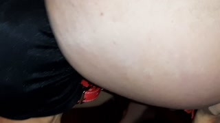 My BDSM slave on a leash licks my, ass and feet - lesbian_illusion