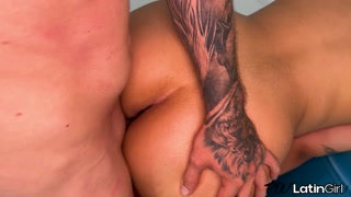 Nymphomaniac green-eyed girl is a multi-orgasmic slut - POVLatinGirl