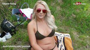 Hot - Busty German hottie caught him spying