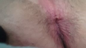 I dildo my ass with my cock