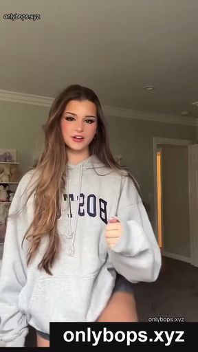Slim blonde teen gets frisky in her first amateur try