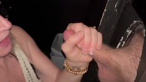 Hot gloryhole blowjob cumshot - see a lot more at my OF