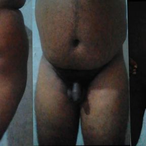 Big Ass Fat Trans bitch making love her self and play ass