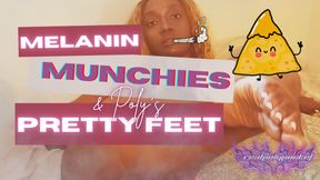 Smoking & Eating Nachos Ebony Feet POV