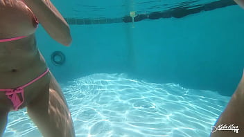 Underwater Swimming Pool Threesome