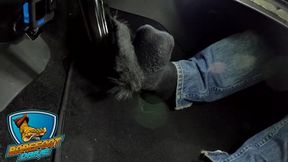 NYCFEET DRIVES IN BLACK SOCKS SIDE VIEW