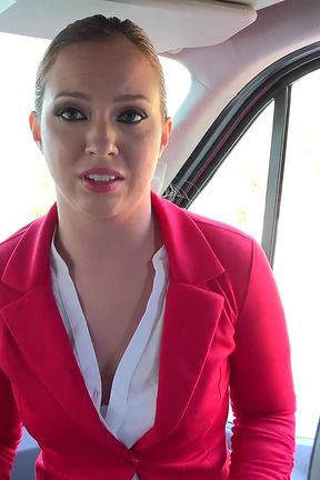 Petite Maddy Oreilly Suffers a Van Breakdown &amp; Seduces Her Cameraman Van for Hot Sex