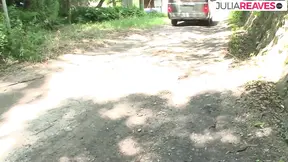 Babe eats cum after sucking and riding two big cocks