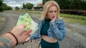 ”Big tits whore misses train”