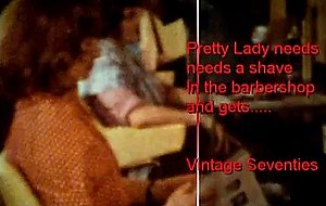 Lady in barbershop gets close shave and more