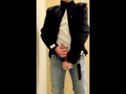 Risky Public Jerk Off in Changing Room