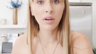 Blond Bombshell Angel Youngs Sucks and Swallows The Biggest Black Beast!