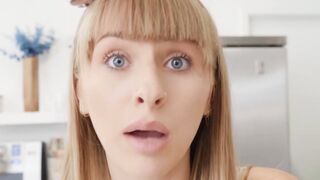 Blond Bombshell Angel Youngs Sucks and Swallows The Biggest Black Beast!