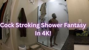 Cock Stroking Shower Fantasy