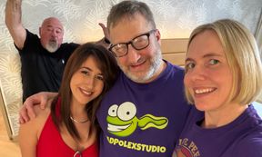 Tiny Khloe Fucks Two Much Older Guys while Rebel Rhyder Records Naked (NON POV)