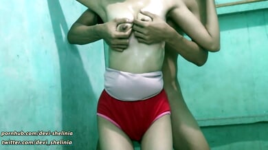 Asian couple heat up their private massage session with intense intimacy