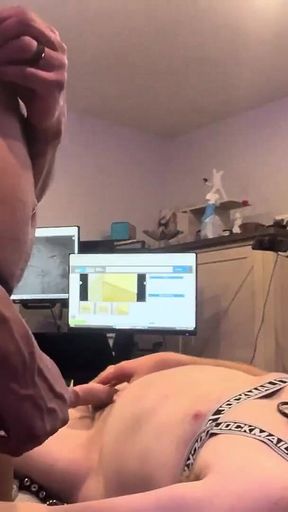 Fucking Bareback While Watching Our Videos