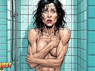 Slutty 45-year-old Mom in the Shower