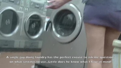Hot Campus Tease: Laundry Room Flashing Fun!