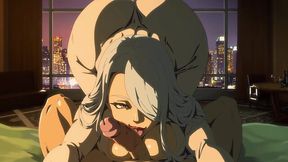 Hot big tiddied hentail slut taking my dick deep down her throat and pussy