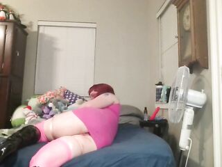 Trans Cutie Ignores U During the time that Her Vibrating Ass Plug is in