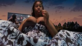 Movie Night for Giantess and her Tiny Husband 1080