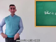 STEP GAY DAD - SEX EDUCATION - YOUR TEACHER GIVES THE ULTIMATE LESSON DEMONSTRATING ON A BAD STUDENT
