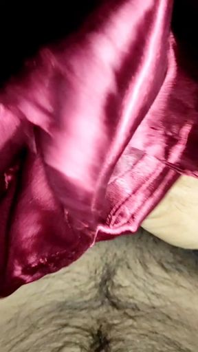 Satin Silk Handjob Porn - Cum on Satin Silky Maroon Suit of Nurse (71)