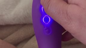 POV Big Purple Vibrator in My Tight Pussy & Big Orgasm