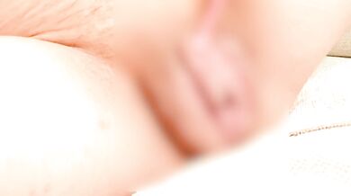 Vibrator inside clitoral skin for big clitoral torture... milf clitoral masturbation