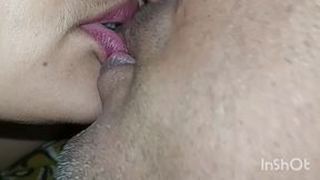 Step uncle asked his step niece to suck his cock after kissing her