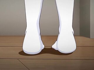 Breasty anime teen drilled by teacher