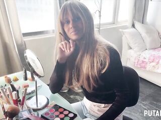 PutaLocura - Slender Latin chick Netty accepts Torbe's challenges and swallows cum in Caught