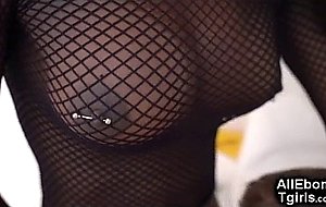 White Boy Likes Black Shemale Cock