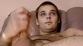 Amateur lover lays back and strokes on that chunky meaty dong