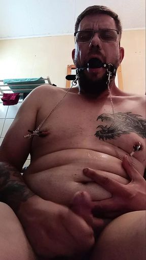 I and I drool on it with my lump in my mouth