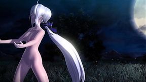 Kagamine Rin, Meiko & Haku Knife Project diva Nude Mod Full Nude