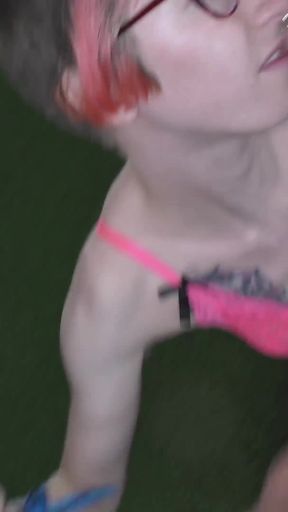 Truly Amazing Bukkake with Inked Babes Piggy and Rosa Part 1